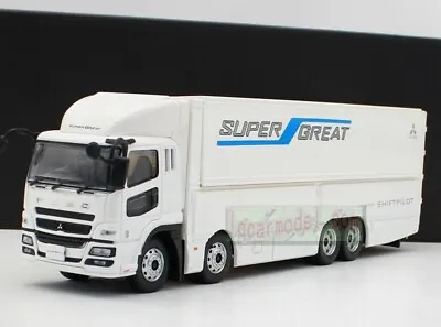 1:43 Scale MITSUBISHI FUSO TRUCK SUPER GREAT Diecast Model White Color • $45.46