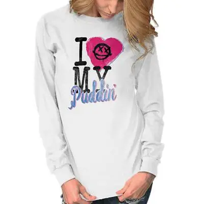 I Love Puddin Comic Book Hero Villain Nerd Long Sleeve T Shirt Tees For Women • $22.99