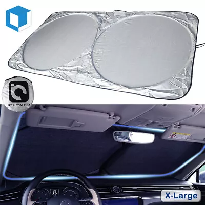 Large Car Sun Shade Windshield Front Cover Visor Shield UV Block Foldable Truck • $9.99