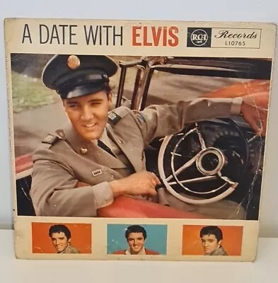 A Date With Elvis - Elvis Presley - AUS Press - LP 12'' Vinyl Album LP Record • $29.90