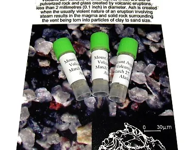 Mount St. Augustine Volcanic Ash Collected Alaska March 27 1986 After Eruption • $6.23