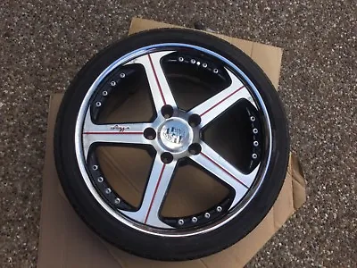 $2950 • Buy Maya Traffic Star Genuine 19” Wheel Tire & Porsche Oem Center Cap Set For 911
