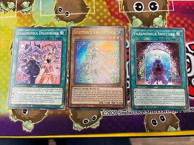 Selettrice Vaalmonica LEDE-EN022 Ultra Rare 1st Edition YuGiOh + Extra Cards • £3.49