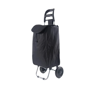 £11.99 • Buy Lightweight Large Black Shopping Trolley Twin Wheels Festival Cart Camping Trips