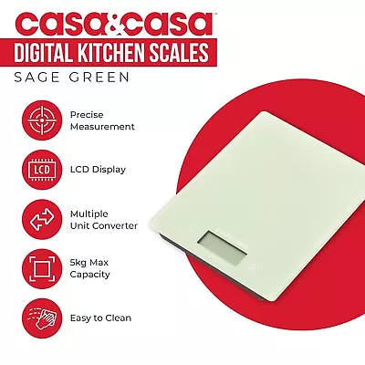 Casa & Casa Electronic Kitchen Scale - Choice Of Colours • £14.50