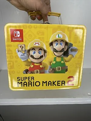 Super Mario Maker 2 Tin Lunch Box Only! No Game! Nintendo Switch Target Promo • $25