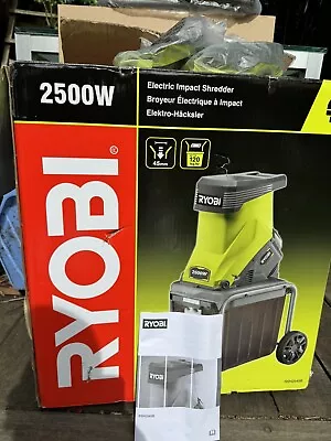Ryobi Garden Shredder Impact Mulcher Electric RSH2545B Portable 40L 2500W 230V • £31