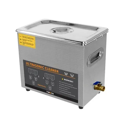 Digital Ultrasonic Cleaner 6L Steel Ultra Sonic Bath Cleaning Tank Timer Heater • £149.99