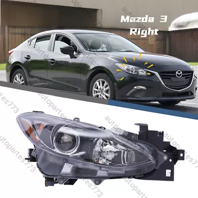 Headlight Projector For 2014 2015 2016 Mazda 3 Hatchback/Sedan Right With Bulbs • $98