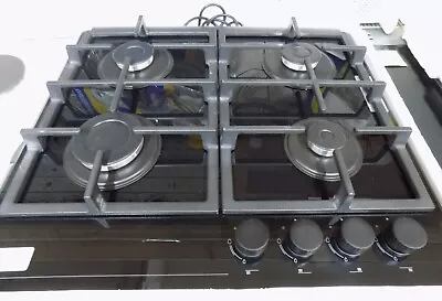 £139 • Buy Prima+ PRGH218 60cm Gas On Glass Hob - 4 Burners - Black    (7829)