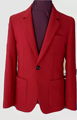 Marc By Marc Jacobs New Red Patch Pocket Sports Jacket Modren Slim Fit Sz M / 40 • $99