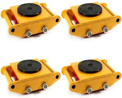 $156 • Buy 4x 6 Ton 13200lb Industrial Dolly Skate Machinery Roller Mover Cargo Trolley