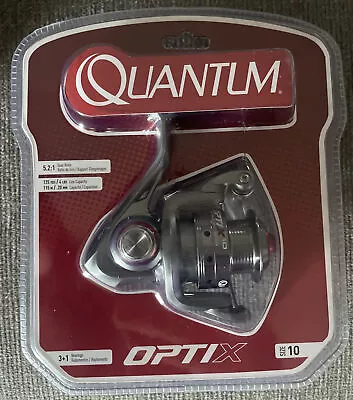 Quantum Optix 10 Spinning Reel 5.2:1 Gear Ratio 3+1 Bearings  OP10D FREE SHIP • $34.95