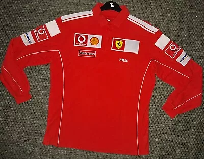 Official Ferrari Marlboro 2004 Fila F1 Team Issue Pit Crew Polo Shirt • $233.74
