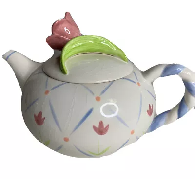 $12.95 • Buy Vintage Avon China Teapot With  Flower Lid