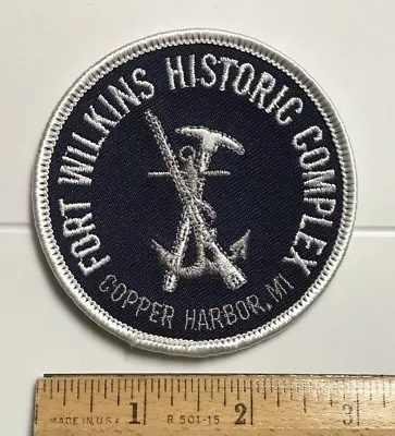 Fort Wilkins Historic Complex Copper Harbor Michigan MI Souvenir Round Patch • $9.99