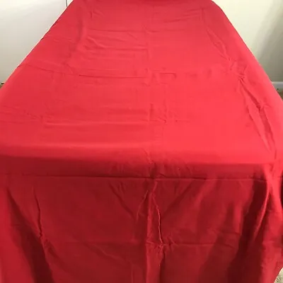 Mahogany Tablecloth Rectangle 100% Cotton Solid Red Boho Cottage-core 53 X108  • $10