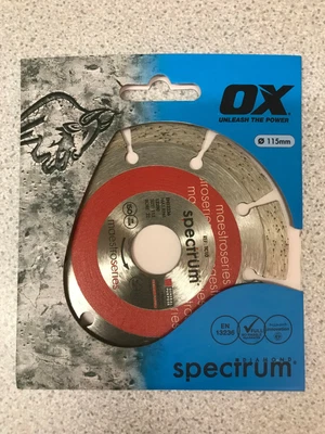 £7 • Buy Spectrum TC10-115/22 General Purpose Diamond Blade 115 X 22.2mm