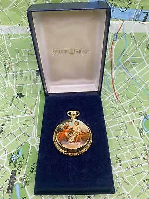 1990s Reuge Music Gold Plated Carillon Pocket Watch Form . • £299