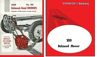 IH International Farmall McCormick 100 2pt 3pt Sickle Mower Manual + Brochure • $25