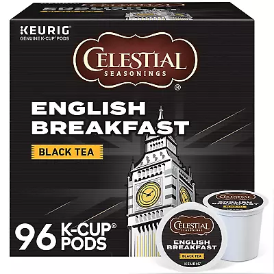 Celestial Seasonings English Breakfast Black Tea Single-Serve Keurig K-Cup Pods • $63.99