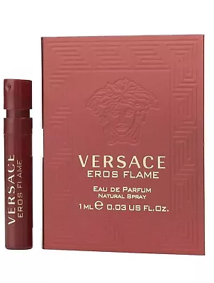 VERSACE EROS FLAME Cologne For Men Eau De Parfum Samples Spray Vial 0.03oz 1ml. • $8.99
