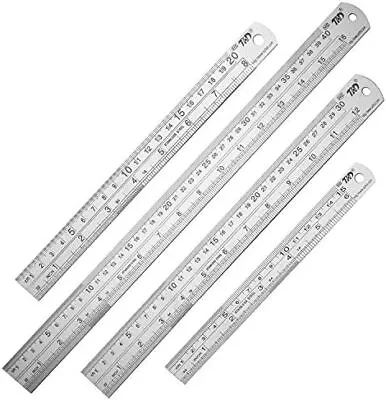 Metal Straight Edge Ruler Stainless Steel Ruler 6 Inch 8 Inch 12 Inch 16 Inch Ru • $17.99