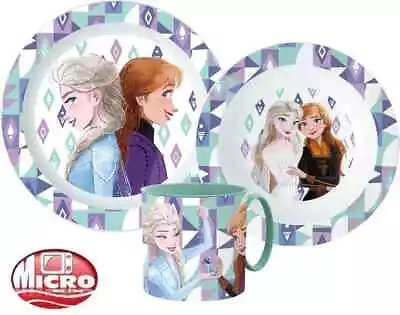 Disney Frozen Girls Kids 3 Piece Breakfast/Dinner Set Plate Bowl & Mug • £10.99