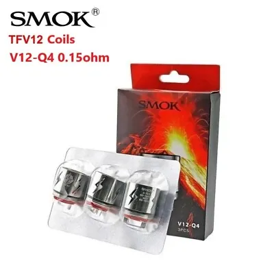 SMOK TFV12 Coils V12-Q4 0.15ohm - Pack Of 3 • £7.50