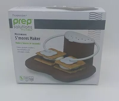 Progressive Prep Solutions PS-68BR Microwave S'mores Maker Brown/White • $17.99