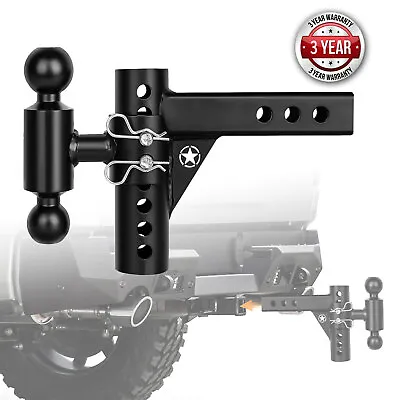 2'' Receiver 10  Drop Adjustable Tow Trailer Hitch Ball Mount W/ Lock 12500lb • $75.99