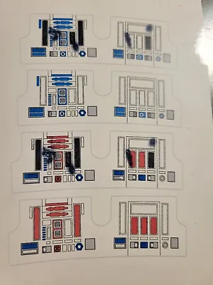 R2D2 R5D4 New Sticker Replacement Decal Star Wars Vintage Toy Vtg 4 Rd-d2 R5-d4 • $9.99