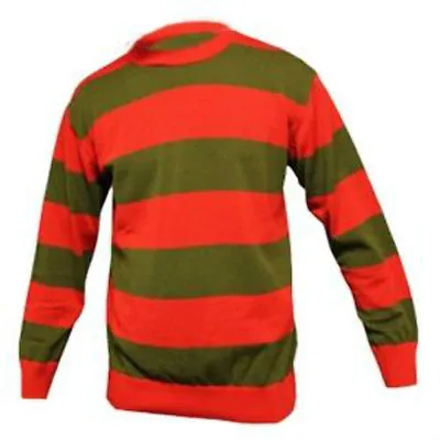 £17.50 • Buy Freddy Krueger DELUXE Knitted Red / Green Jumper 