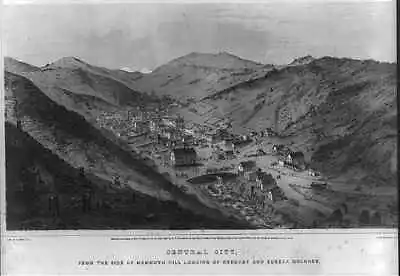 $9.99 • Buy Central City,Colorado,Mammoth Hill Looking Up Gregory And Eureka Gulches 1866