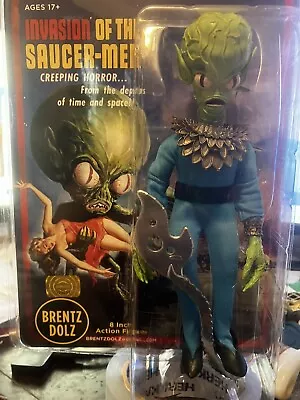The Invasion Of The Saucer Men -6” Action Figure -Hand Painted-BrentzDolz-Green • $74.99