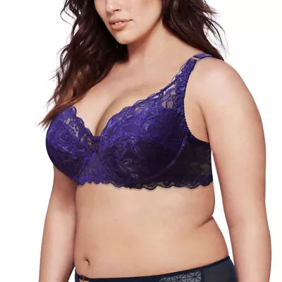 $11.76 • Buy New Bras Women Plus Size Bra Lace Underwire Gather Sexy Lace Of Bra Bra
