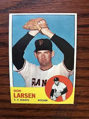 1963 Topps Baseball DON LARSEN  Pitcher #163 • $1.50