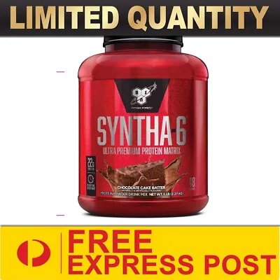 Bsn Syntha 6 2.29kg 5lbs Protein || Wpi Wpc Blend Whey Lean Muscle Fast Express • $99.95