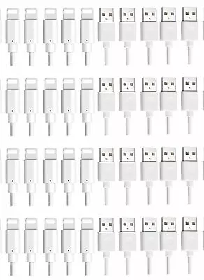 100x USB Charger Cord Cable For IPhone 6 6S IPhone 5 5S Wholesale Lot Bulk • $89.99