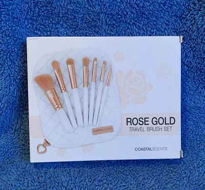 Coastal Scents Rose Gold Makeup Brush Set - 7 Brushes - MELB SELLER • $35.95