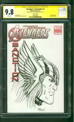 Thor 1 CGC SS 9.8 Ed McGuinness Original Art Sketch Avengers Endgame • $549.99