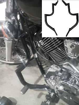 $98 • Buy BLACK Engine Guard Highway Crash Bar Yamaha V Star 1100 Classic Custom Silverado