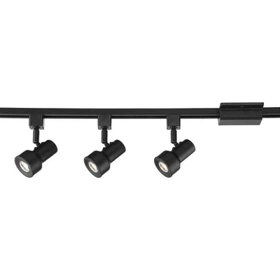 £100.03 • Buy EnviroLite Track Lighting Kit 3' W/ 3-Small Step Cylinder LED Track Lights
