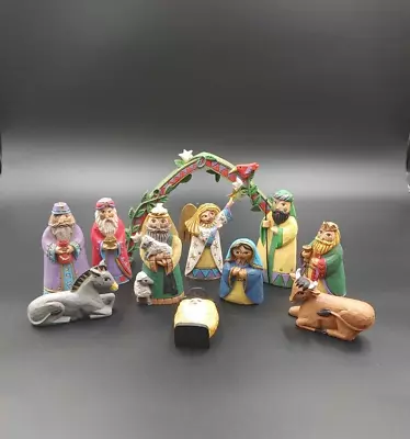 Midwest Of Cannon Falls Nativity Set Scene 11 Pieces Complete • $68.95