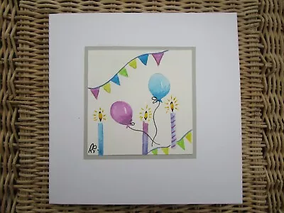 £2.99 • Buy  Original Hand Painted Greetings Card Celebration  Birthday Get Well Anniversary