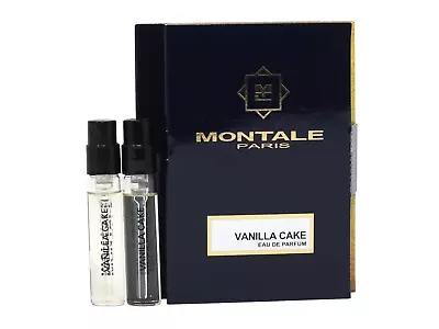 MONTALE PARIS VANILLA CAKE EDP 2.0ml .06fl Oz X 2 COLOGNE PERFUME SPRAY SAMPLES • $11