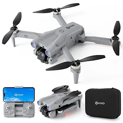 Contixo F21 RC FPV Foldable Sky Drone Quadcopter With FHD Camera APP GPS Wi-Fi • $82.99