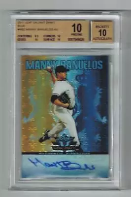 2011 Manny Banuelos Auto Leaf Valiant Blue #va-mb2 S#22/99 Bgs 10/auto 10 • $40