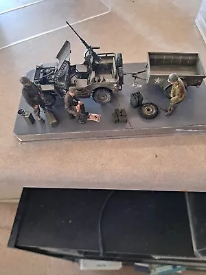 1/35th Scale U.s. Army Willy's MB On Display Base By Takom Models • $35