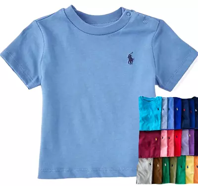 Ralph Lauren Baby Boys Girls T Shirt Top Short Genuine Age 3 M 6 M 9 M 12 M • £8.99